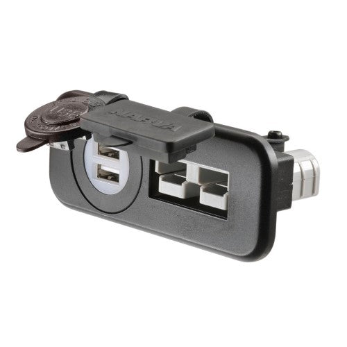 50A CONNECTOR/DUAL USB TWIN HDVR SOCKET FLUSH MOUNT