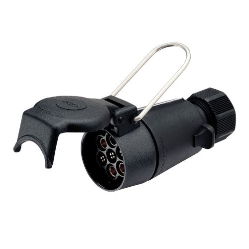 7 Pin Large Round Plastic Trailer Coupling Socket