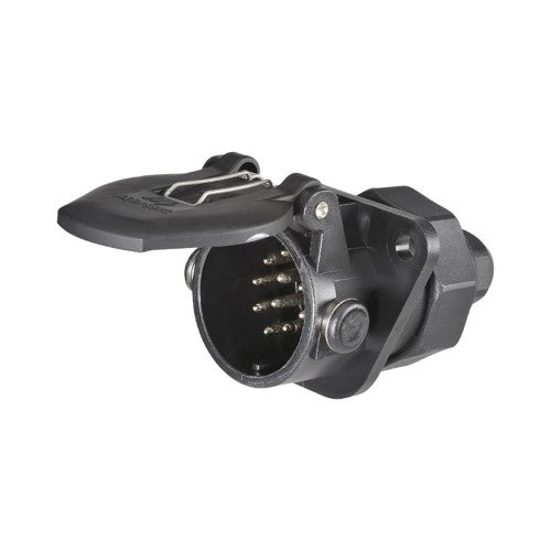 24 Volt 15 Pin Heavy-Duty Euro Round Plastic Trailer Socket