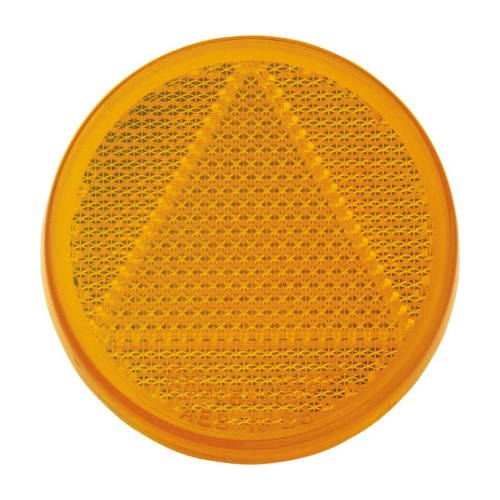 Amber Retro Reflector With Self Adhesive