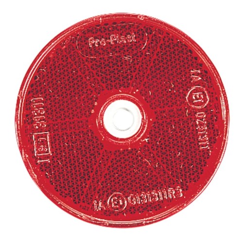 Retro Reflector with Central Fixing Hole (Red) (84012bl) - Narva