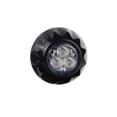 High Powered L.E.D Warning Light (Red) - 3 X 1w L.E.Ds