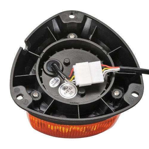 AEROTECH LOW PROFILE AMBER LED STROBE FLANGE BASE