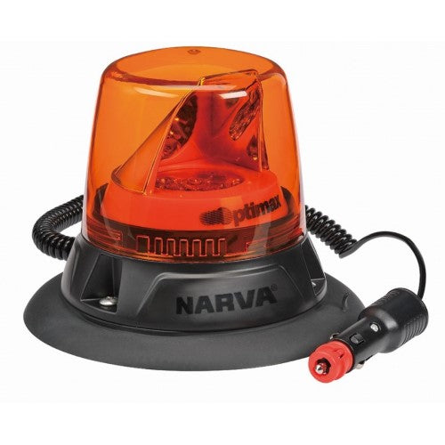 NARVA - OPTIMAX LED ROTATING BEACON AMBER MAGNETIC MOUNT