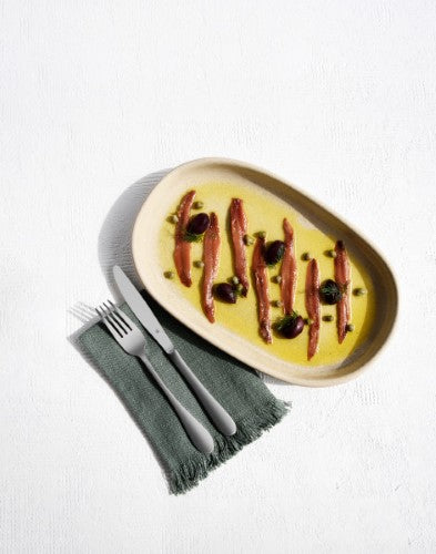 Naturals Sierra Beige Oval Plate 310x200mm - Tablekraft - Set of 3