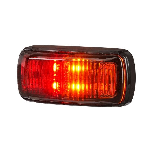9-33V MDL64 LED SIDE MARKER RED AMBER 0.5M BLACK BASE