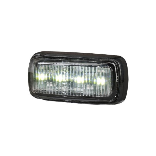 9-33V MDL64 LED FRONT MARKER WHITE 0.5M BLACK BASE