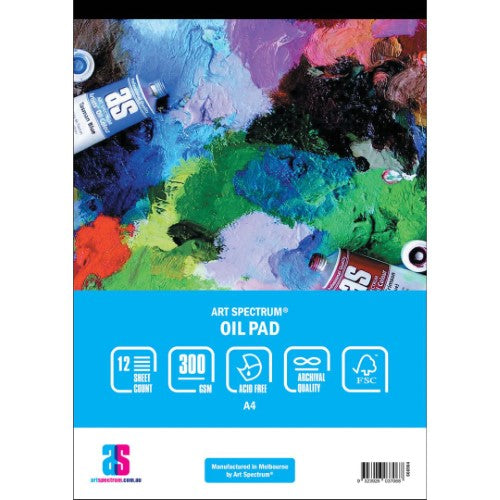 Art Spectrum 300gsm 12 Sheet Oil Pads - A4