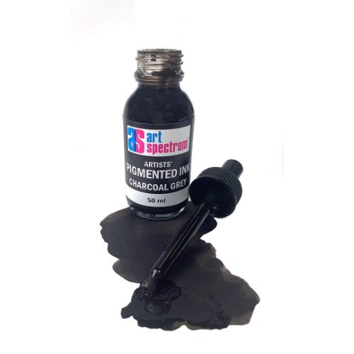 Art Spectrum Pigmented Inks 50ml CHARCOAL GREY