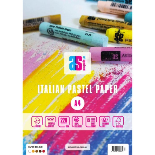 Art Spectrum Australian Colours 220gsm 15 Sheet Pastel Pads - A4