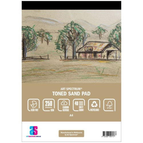 Art Spectrum Sand 250gsm 40 Sheet Toned Pads - A4