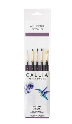 Willow Wolfe Callia All Media Details Brush SetDetails Set