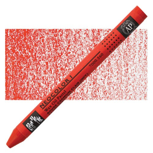 Caran d'Ache Neocolor 1 Wax Oil PastelsNEOCOLOR 1 WAX OI LIGHT CADMIUM RED HUE
