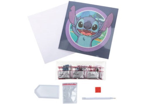 Stitch 18x18cm Crystal Art Card