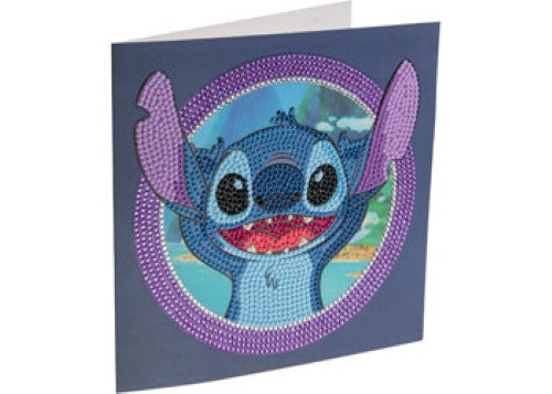 Stitch 18x18cm Crystal Art Card