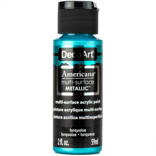 Decoart Americana Multi-Surface Metallic Paints 59ml TURQUOISE