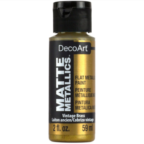 Decoart Matte Metallic Paints 59ml VINTAGE BRAS