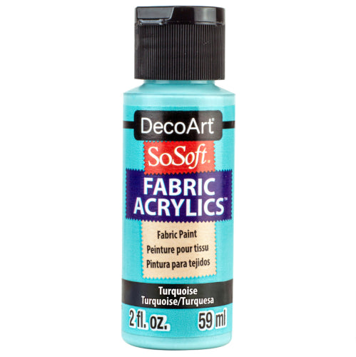 Decoart Sosoft Fabric Paints 59ml TURQUOISE