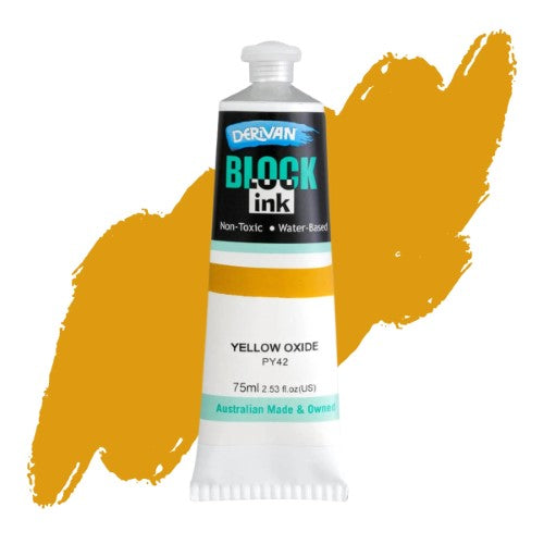 Derivan 75ml Block Inks YELLOW OXIDE