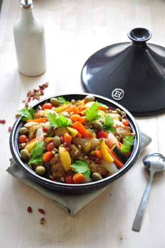 Tagine 32cm- Burgundy - Emile Henry