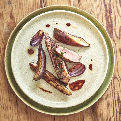 Large Plate 25cm - Almond/Ivory - Emile Henry - Set of 4