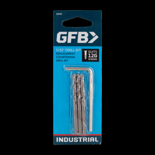GFB Replacement Pilot Drills (Suits 12G Screws) - 3 Pack