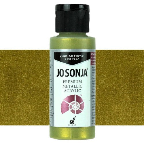 Jo Sonja 60ml Metallic Paints GREEN GOLD