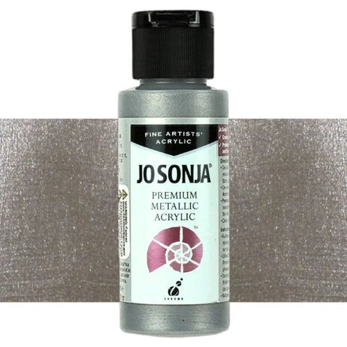 Jo Sonja 60ml Metallic Paints PLATINUM