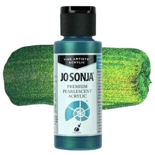 Jo Sonja 60ml Pearlescent Paints BLUE GREEN