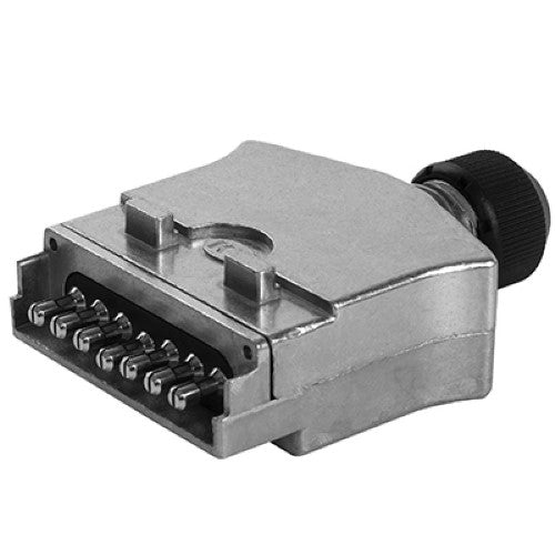 7 Pin Flat Metal Trailer Plug - KT