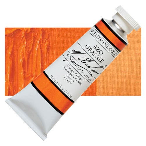 M Graham 37ml Artists' Oil Paints AZO ORANGE