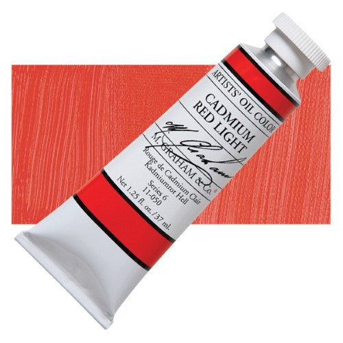 M Graham 37ml Artists' Oil Paints CADMIUM RED LIGHT