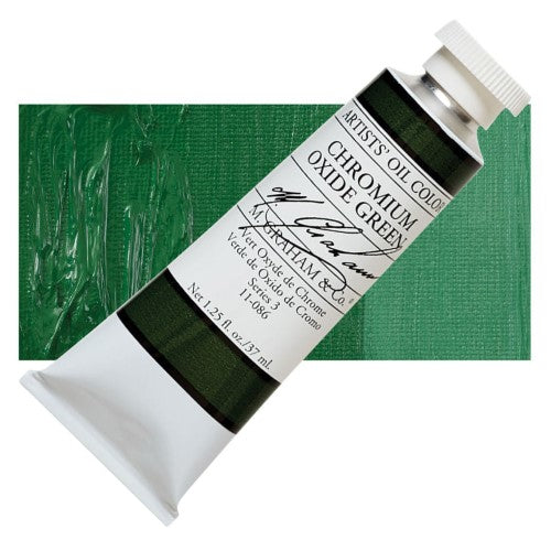 M Graham 37ml Artists' Oil Paints CHROMIUM OXIDE GREEN