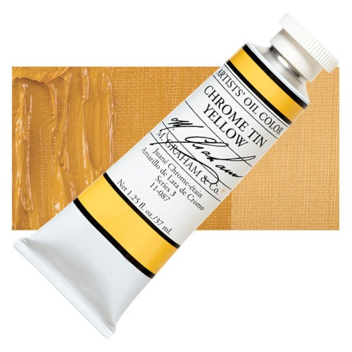M Graham 37ml Artists' Oil Paints CHROME TIN YELLOW