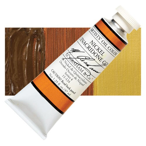 M Graham 37ml Artists' Oil Paints QUINACRADONE GOLD