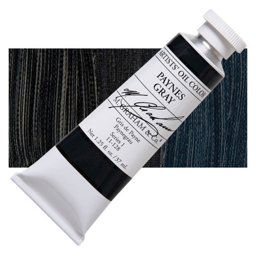 M Graham 37ml Artists' Oil Paints PAYNES GRAY