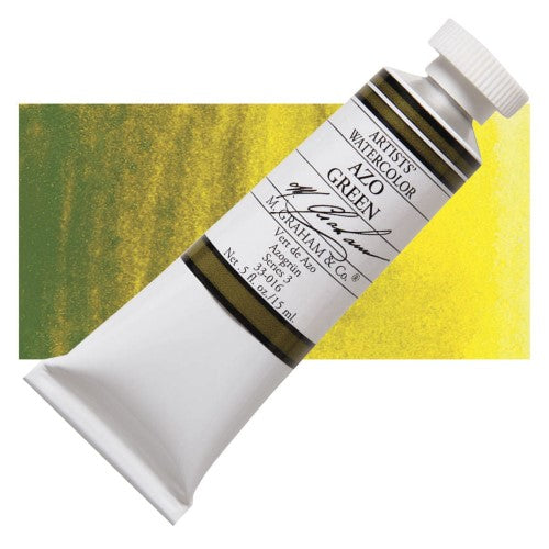 M Graham 15ml Artists' Watercolour Paints AZO GREEN