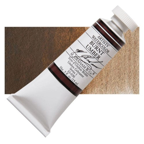 M Graham 15ml Artists' Watercolour Paints BURNT UMBER