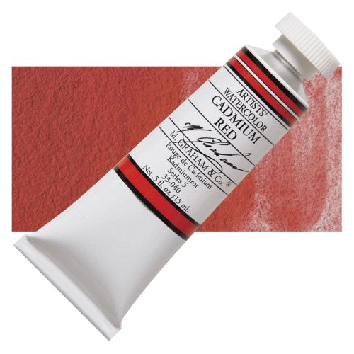 M Graham 15ml Artists' Watercolour Paints CADMIUM RED