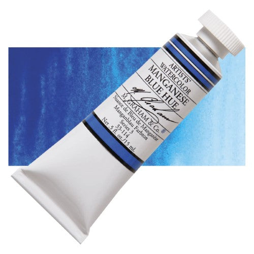 M Graham 15ml Artists' Watercolour Paints MANGANESE BLUE HUE