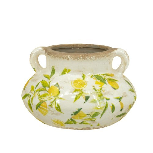 Decorative - Lemon & Leaves Planter