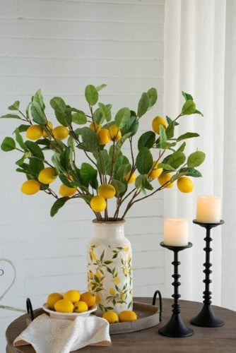 Decorative - Black Candle Holder - 33cm