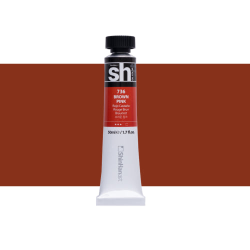 ShinHan SH 50ml Oil Colour Paints BROWN PINK