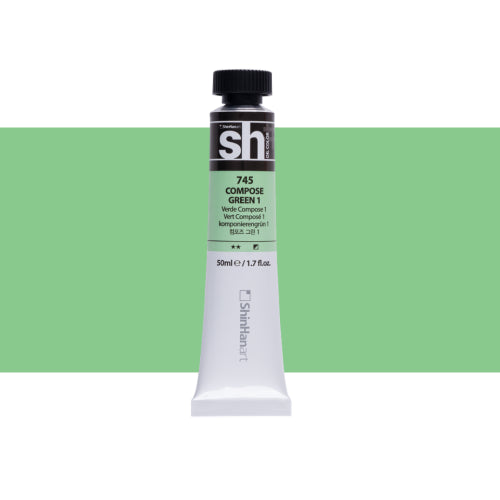 ShinHan SH 50ml Oil Colour Paints COMPOSE GREEN 1