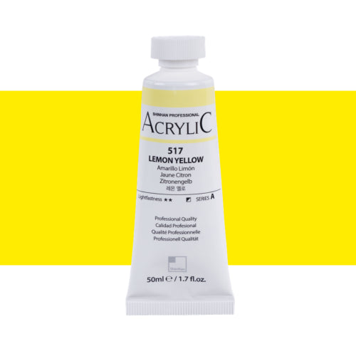 ShinHan Professional 50ml Acrylic Paints LEMON YELLOW