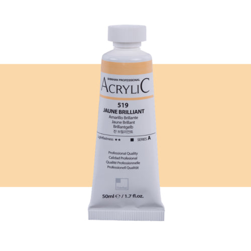ShinHan Professional 50ml Acrylic Paints JAUNE BRILL