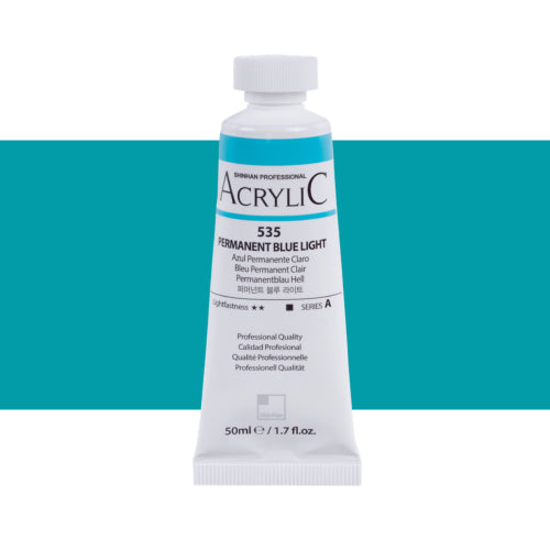 ShinHan Professional 50ml Acrylic Paints PERM BLUE LT