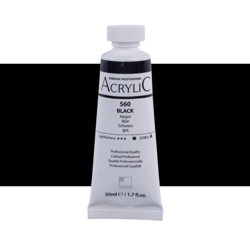 ShinHan Professional 50ml Acrylic Paints BLACK