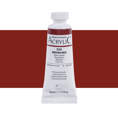 ShinHan Professional 50ml Acrylic Paints BROWN RED