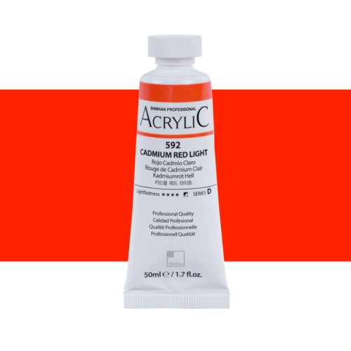 ShinHan Professional 50ml Acrylic Paints CADMIUM RED LT